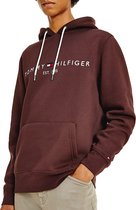 Tommy Hilfiger Trui - Mannen - donkerrood - wit