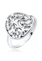 Elli Dames Ring Dames Levensboom Symbool Gebloemd in 925 Sterling Zilver