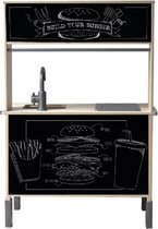Stckrs |Burger + Fries Bar | Sticker Set | Ikea Düktig speelkeuken
