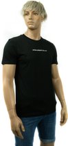 Powerfully T-shirt Geborduurd Black - Zwart - Heren – Maat L