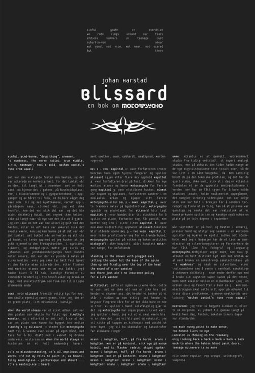 Motorpsycho & Johan Harstad - Blissard: A Book About Motorpsycho (CD)
