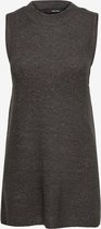 Vero Moda VMLEFILE SL O-NECK LONG VEST - Medium Gr Grey