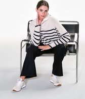 Steppin' Out Herfst/Winter 2021 Trui Winter Stripe Vrouwen - Regular Fit - Merino Wol - Blauw (S)