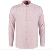 Overhemd Slim Fit Gestreept Rood (303260 - 421)