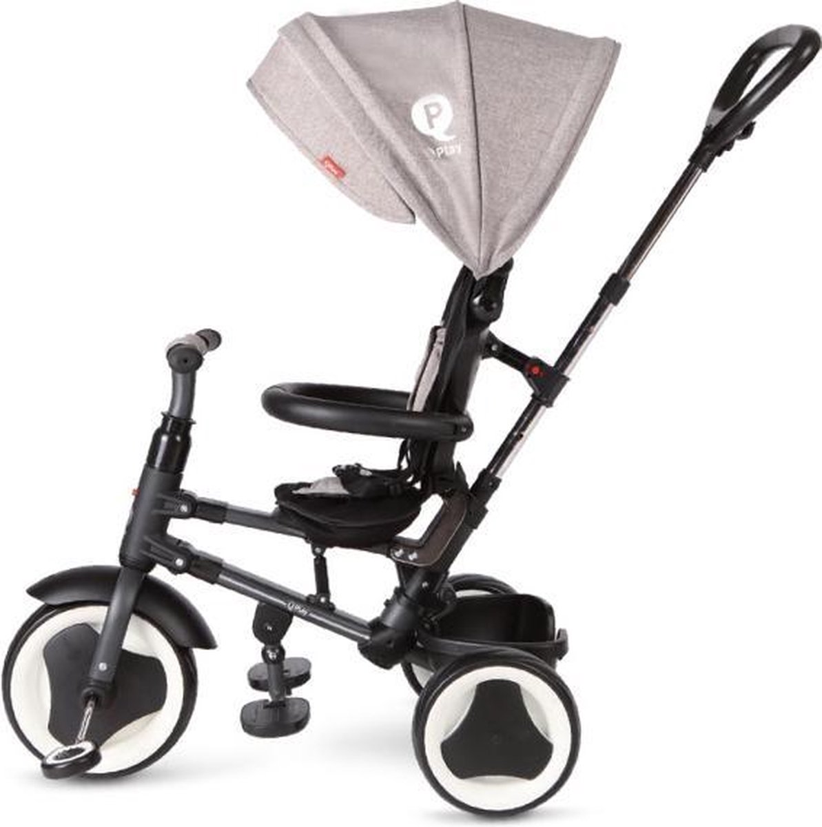 Qplay Rito Driewieler - Loopfiets - Grijs — afbeelding 2