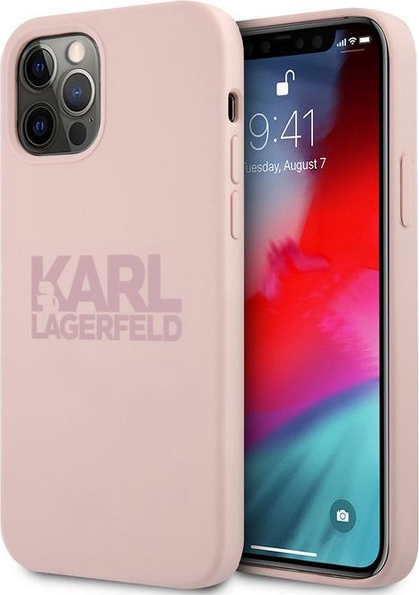 Karl Lagerfeld Silicone Back Case voor Apple iPhone 12/12 Pro (6.1