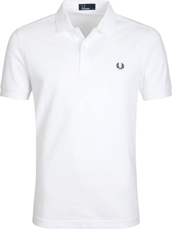 Fred Perry - Poloshirt Wit - Slim-fit - Heren Poloshirt Maat XL