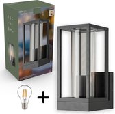 Proventa® Glasso LED Buitenlamp Wandlamp met warm wit licht - IP44 - Antraciet