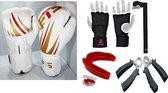 F.T  3pcs  Pack /  Boxing Gloves / Teeth Protection / Hand Wrap/ 8OZ