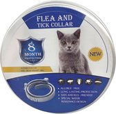 Vlooienband kat - Vlooienband hond -  8 maanden bescherming - Vlooienband - Natuurlijk - Tekenband - Anti vlooien - 38cm - Fit all sizes - Vlooienbandjes kat - Vlooien - Teken