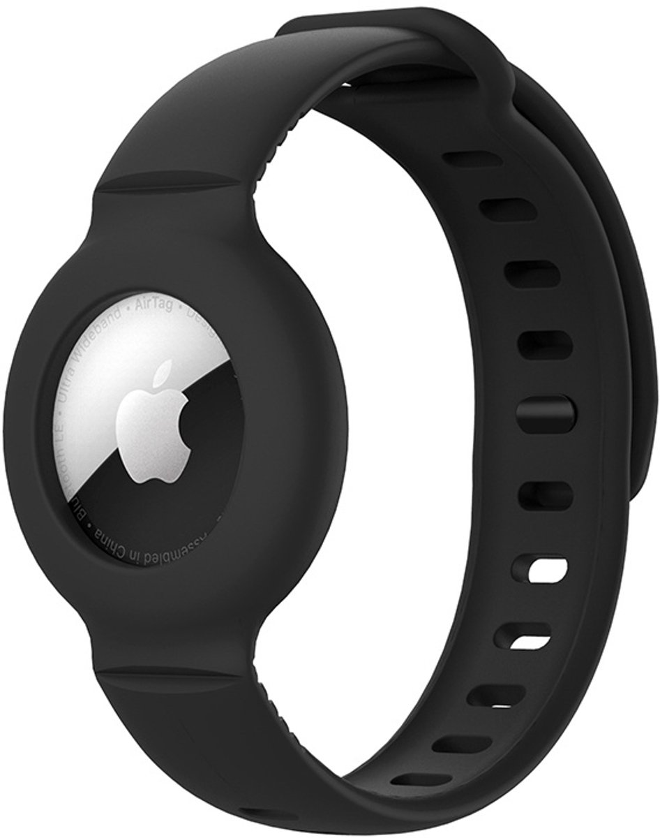 123watches AirTag band - zwart - Geschikt voor Apple AirTag