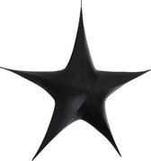 Pendentif étoile de Noël avec 50 LEDS 110 cm - Zwart