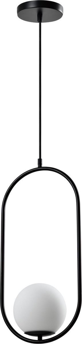 QUVIO Hanglamp glas langwerpig zwart - QUV5123L-BLACK
