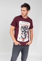 DEELUXE T-shirt met schedel CLEM Plum