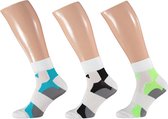 Xtreme Cycling Ankle | Fiets sokken | Multi White | 3-Pack