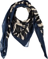 Sarlini | Vierkante Navy Dames sjaal Zebra