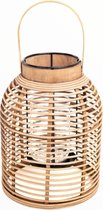 Home Society - Windlicht - Rotan - Maat M - 33 cm hoog.
