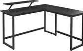 Maison Home hoekbureau hoektafel computerbureau – zwart