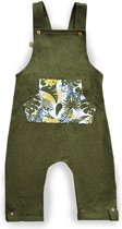 Frogs and Dogs - Tuinbroekje Jungle Khaki - Khaki - Maat 56 - Jongens, Meisjes