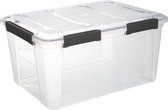 Boîte de rangement étanche Five® (50 litres) - Transparent - Emboîtable & Avec couvercle