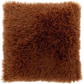 Unique Living | Kussen Olaf 45x45cm leather brown | Kussen woonkamer of slaapkamer