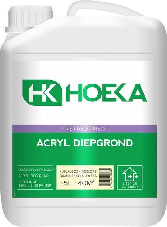 Foto: Hoeka acryl diepgrond kleurloos 5 liter