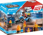 PLAYMOBIL Starterpack Stuntshow Quad met vuurhelling - 70820