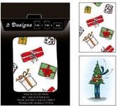 Box met 20 Kerstkaarten+enveloppen, 2 designs