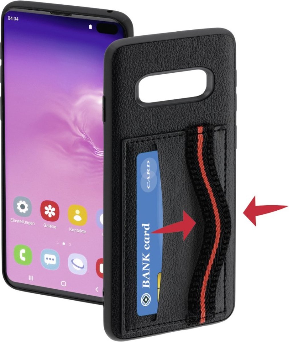 Hama Cover "Red Sensation No. 4" voor Samsung Galaxy S10+, zwart/rood