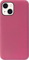 ADEL Premium Siliconen Back Cover Softcase Hoesje Geschikt voor iPhone 13 Mini - Bordeaux Rood