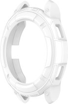 YONO Armor Bumper geschikt voor Samsung Galaxy Watch 4 42mm - Siliconen Case Hoesje met Ringbeschermer - Wit