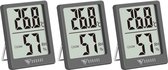 Selwo Digitale thermometer voor binnen, 3 stuks thermo-hygrometer voor binnen en buiten, hygrometer, vocht- en kamerthermometer met hoge nauwkeurigheid, voor binnenruimte, babykame