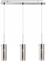 WhyLed SANSSOUCI III pendent chrome-tinted glass 230V GU10 3x50W