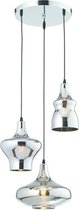 Design hanglamp chrome 3-lichts “ Bari