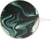 Ideal of Sweden Qi Charger Universal Golden Olive Marble
