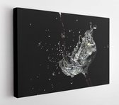 Onlinecanvas - Schilderij - Een Verfrissend Glas Water Art Horizontaal Horizontal - Multicolor - 50 X 40 Cm