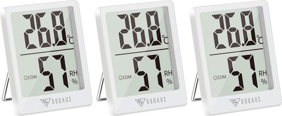 Best4u Thermomètre d'intérieur numérique, 3pcs Thermo-hygromètre d'intérieur  et... | bol.com