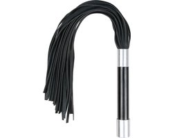Lange flogger met metalen handvat
