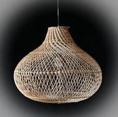 Handmade Design lamp gevlochten Rotan Naturel Hanglamp woonkamer Slaapkamer Ø 50 cm
