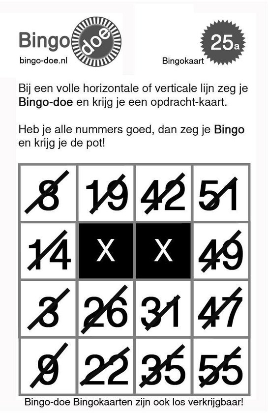 Bingo-doe - Veelzijdig bingospel met grappige opdrachten en kaarten - 14+ jaar