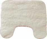 Toiletmat - 45 x 45 cm - Extreem comfortabel - Badkamer Accessoires - Polyester - Badmat Antislip - Douchemat - WC Mat - Wit