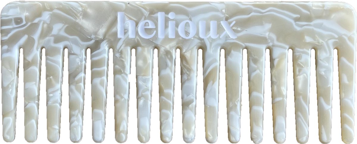 Helioux - Liv haarkam - extra brede tanden - grove haar kam - Ivory