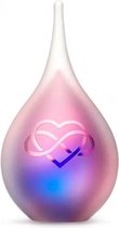 Urnencenter - Mini Urn Frosted Infinity™ - Roze / Blauw - Mini Urn - Urnen voor Mensen - Urn voor Dieren - Gedenkartikel