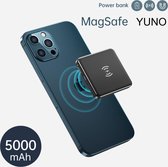 Draadloze Oplader YUNO - smartphone oplader - Powerbank 5000 mAh - Klein formaat - Makkelijk mee te nemen en te gebruiken