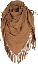 Tramontana Scarf Suedine Solid Hazelnut - One size