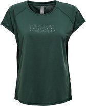 Only Play Play Seja Loose SS  Sportshirt - Maat XS  - Vrouwen - donker groen