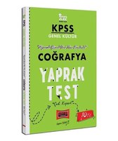 2022 KPSS Lisans Genel Kültür Coğrafya Yaprak Test