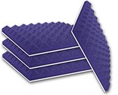 Zelfklevende geluidsisolatie pyramide | Akoestische panelen | isolatieplaten | Geluidsisolatie | Zelfklevende wandpanelen | Studioschuim | Geluidsdemper | 50 x 50 x 5 cm | 1m2 | 4 stuks - Paa