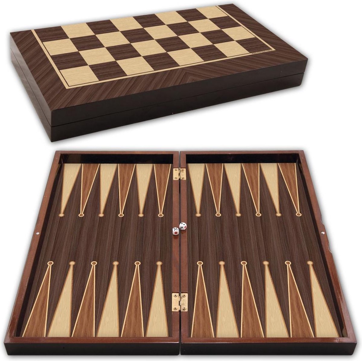 Waakzaam dialect zonde Backgammon - Tavla - Bordspel - 48,5 x 26 x 6,5 cm | Games | bol.com