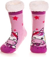 JAXY - Huissokken Dames - Verwarmde Sokken - Anti Slip Sokken - Huissokken - Bedsokken - Warme Sokken - Kerstcadeau Voor Vrouwen - Thermosokken - Dikke Sokken - Fluffy Sokken - Ker